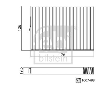 Filtro interior 1007488 FEBI