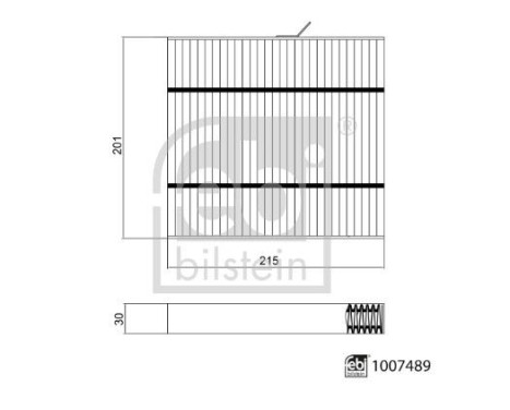 Filtro interior 1007489 FEBI