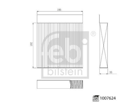 Filtro interior 1007624 FEBI