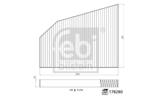 Filtro interior 178280 FEBI, Imagen 2