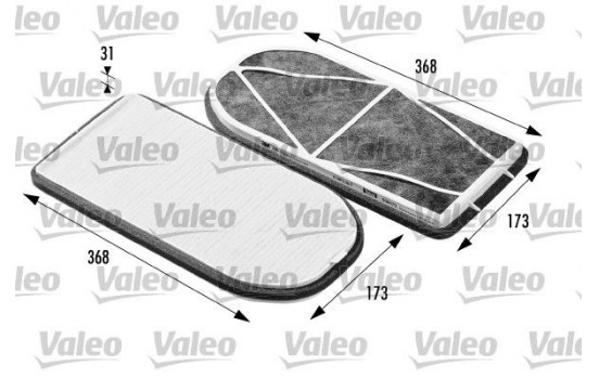 Filtro interior 698470 Valeo