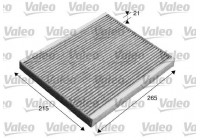 Filtro interior 715553 Valeo