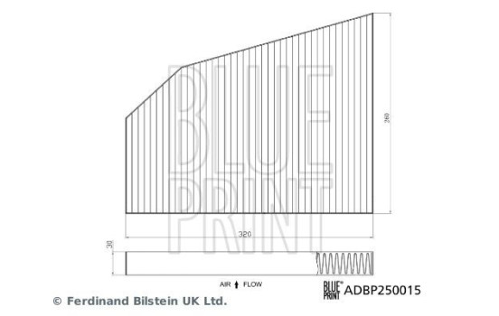 Filtro interior ADBP250015 Blue Print, Imagen 3