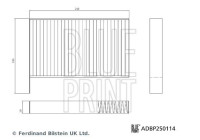 Filtro interior ADBP250114 Blue Print