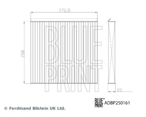 Filtro interior ADBP250161 Blue Print