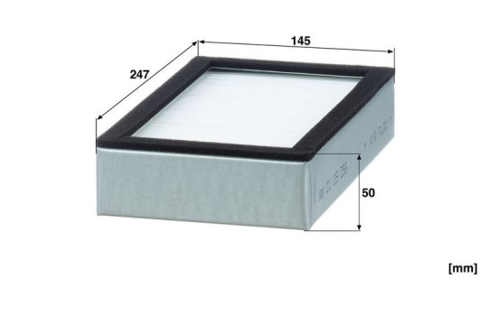 Filtro interior CU 25 056 MANN-FILTER, Imagen 2