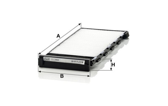 Filtro interior CU 2808-2 MANN-FILTER, Imagen 3