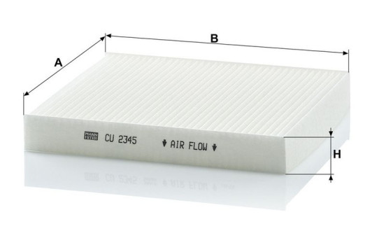 Filtro interior CU2345 Mann, Imagen 3