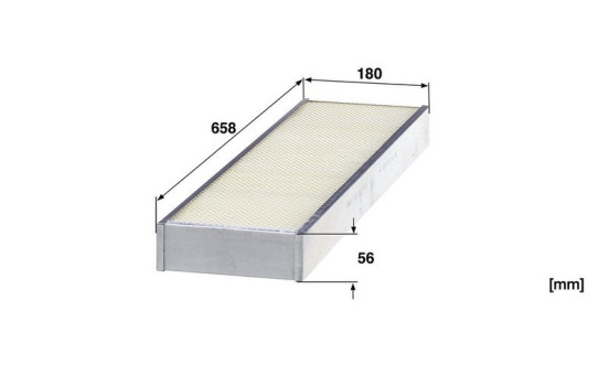 Filtro interior CUD 66 004 Mann, Imagen 2