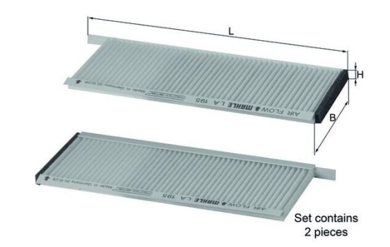 Filtro interior LA 195/S Mahle, Imagen 2