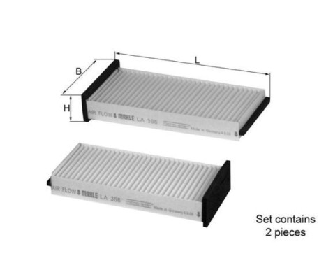 Filtro interior LA 366/S Mahle