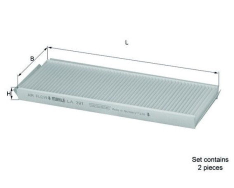 Filtro interior LA 391/S Mahle