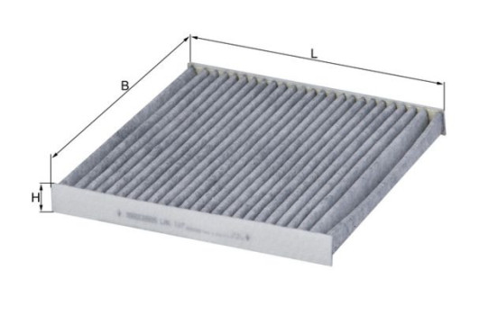 Filtro interior LAK 107 Mahle, Imagen 2