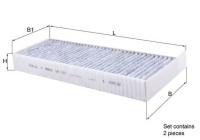Filtro interior LAK 1157/S Mahle