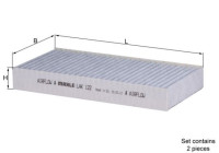 Filtro interior LAK 122/S Mahle