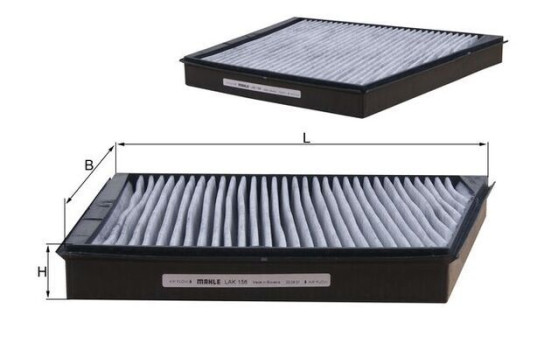 Filtro interior LAK 156 Mahle, Imagen 2