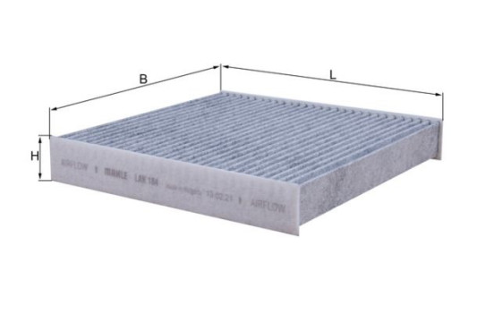 Filtro interior LAK 184 Mahle, Imagen 3