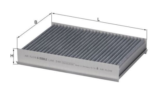Filtro interior LAK 249 Mahle, Imagen 2