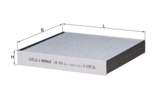 Filtro interior LAK 454 Mahle, Imagen 2