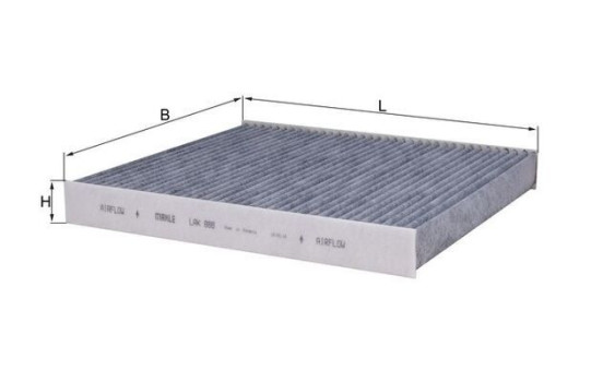 Filtro interior LAK 888 Mahle