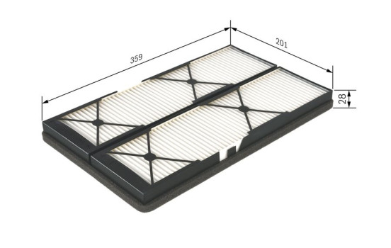 Filtro interior M2044 Bosch, Imagen 5