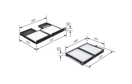 Filtro interior M2159 Bosch