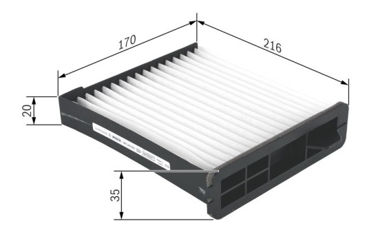 Filtro interior M5009 Bosch, Imagen 5