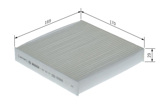 Filtro interior M5161 Bosch, Imagen 6