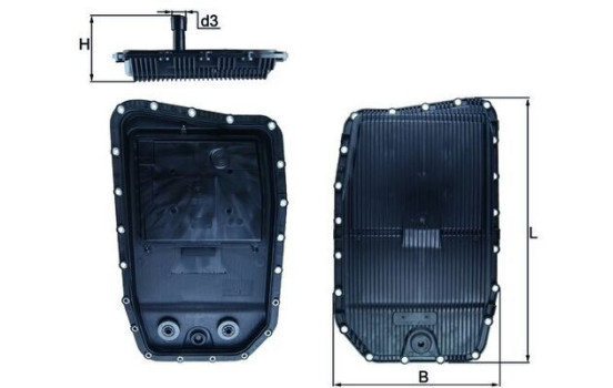 Cárter de aceite, automático HX 152 Mahle