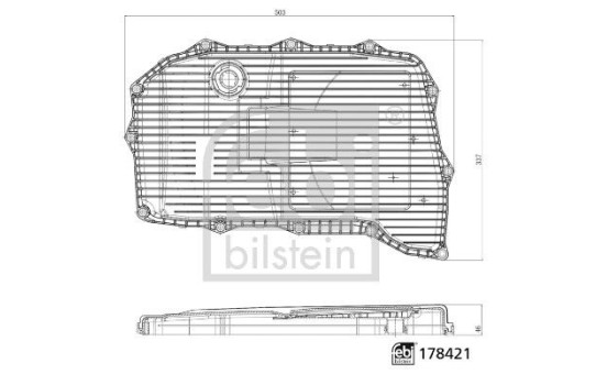 Filtro hidráulico, transmisión automática 178421 FEBI, Imagen 3