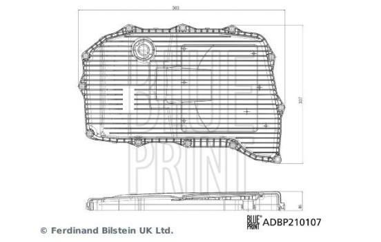 Filtro hidráulico, transmisión automática Blue Print Solution ADBP210107, Imagen 3