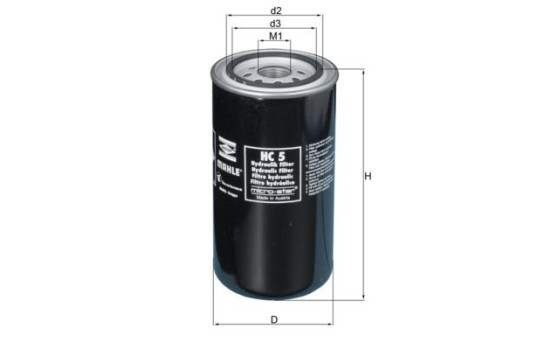 Filtro hidráulico, transmisión automática HC 5 Mahle