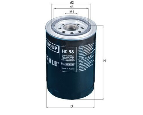 Filtro hidráulico, transmisión automática HC 98 Mahle