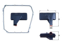 Filtro hidráulico, transmisión automática HX 185D Mahle