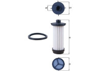 Filtro hidráulico, transmisión automática HX 232D Mahle