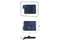 Filtro hidráulico, transmisión automática HX 254D Mahle