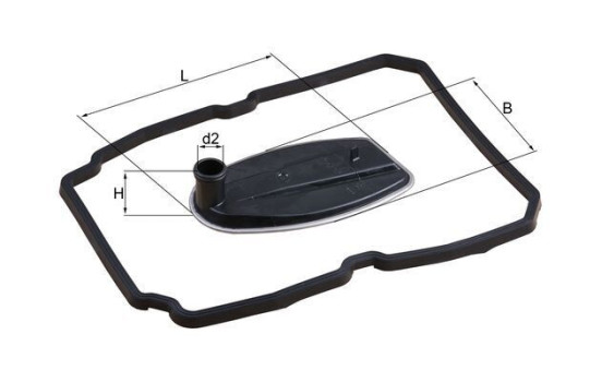 Filtro hidráulico, transmisión automática HX 81D Mahle, Imagen 4