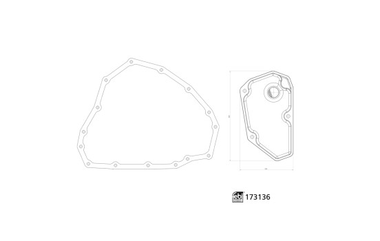 Juego de filtros de aceite de transmisión 173136 FEBI