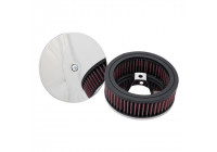 Filtro universal K&N para Harley, Keihin/S&S Carb. 1976-1987, 152 mm, 51 mm de altura (RK-3201)
