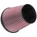 Filtro cónico universal K&N con conexión de 152 mm, fondo de 191 mm, parte superior de 127 mm y altura de 191 mm (