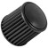 Filtro de aire K&N Universal Dryflow negro cónico, conexión de 70 mm, 152 mm inferior, 133 mm superior, 133 mm sup