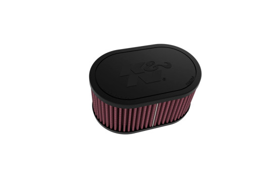 Filtro de aire universal K&N ovalado de 54 mm de doble puerto, 159 mm x 102 mm de diámetro, 76 mm de altura (RU-3