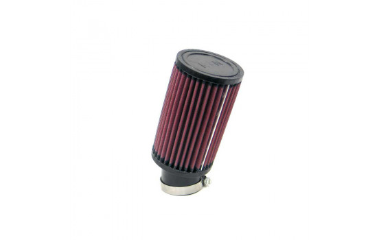 Filtro ovalado universal K&N de 49 mm, conexión de 20 grados, 89 mm de diámetro exterior, 152 mm de altura (RU-142