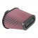 Filtro universal ovalado/cónico K&N, conexión de 94 mm, 222 mm x 140 mm inferior, 162 mm x 81 mm superior, 178 mm 