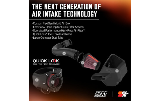 Admisión de aire frío K&N NextGen compatible con Jeep Grand Cherokee y Dodge Durango 5.7L V8 2011-2025 (50-1 50-1563 K&N, Imagen 6