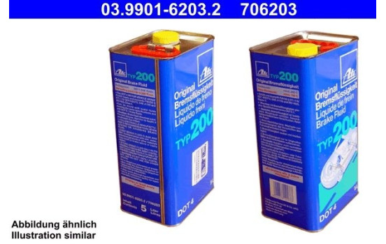 Líquido de frenos ATE DOT 4 Tipo 200 5L, Imagen 2