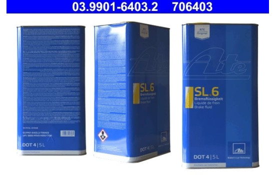Líquido de frenos ATE DOT4 5L, Imagen 2