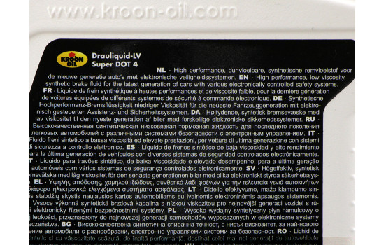Líquido de frenos Kroon-Oil DOT 4 1L, Imagen 2