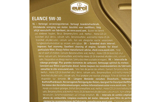 Aceite de motor Eurol Elance 5W30 C2/C3 1L, Imagen 2