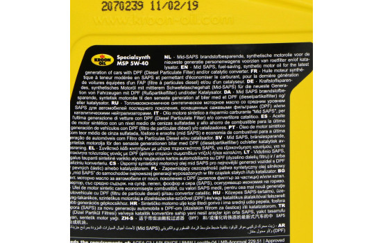 Aceite de motor Kroon-Oil Specialsynth 5W40 C3 1L, Imagen 3